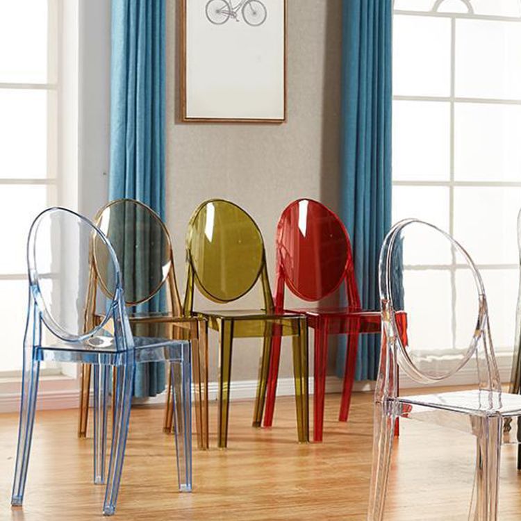 Contemporary Modern Acrylic Dining Room Side Chair Open Back Chair Clearhalo ' kitchen&dining_furn' 'Dining Chairs' 'Dining Tables & Seating' 'dining_chair' 'furn' 'furn_dining_chair' 'Furniture' 'furniture_dining_chair' 'Kitchen & Dining Furniture' 'kitchen' 1200x1200_1ee2954f-2095-4c7a-8ab9-771f262aeb86
