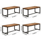 Industrial Rectangle Dining Table Pine Solid Wood Table with Trestle Base for Home Kitchen Dinner Clearhalo ' dining_table' 'Dining Tables & Seating' 'Dining Tables' 'furn' 'furn_dining_table' 'Furniture' 'furniture_dining_table' 'Kitchen & Dining Furniture' 'kitchen&dining_furn' 'kitchen' 'kitchen_dining_table' 1200x1200_1ee5269a-f64a-4b08-afeb-9740a8500697
