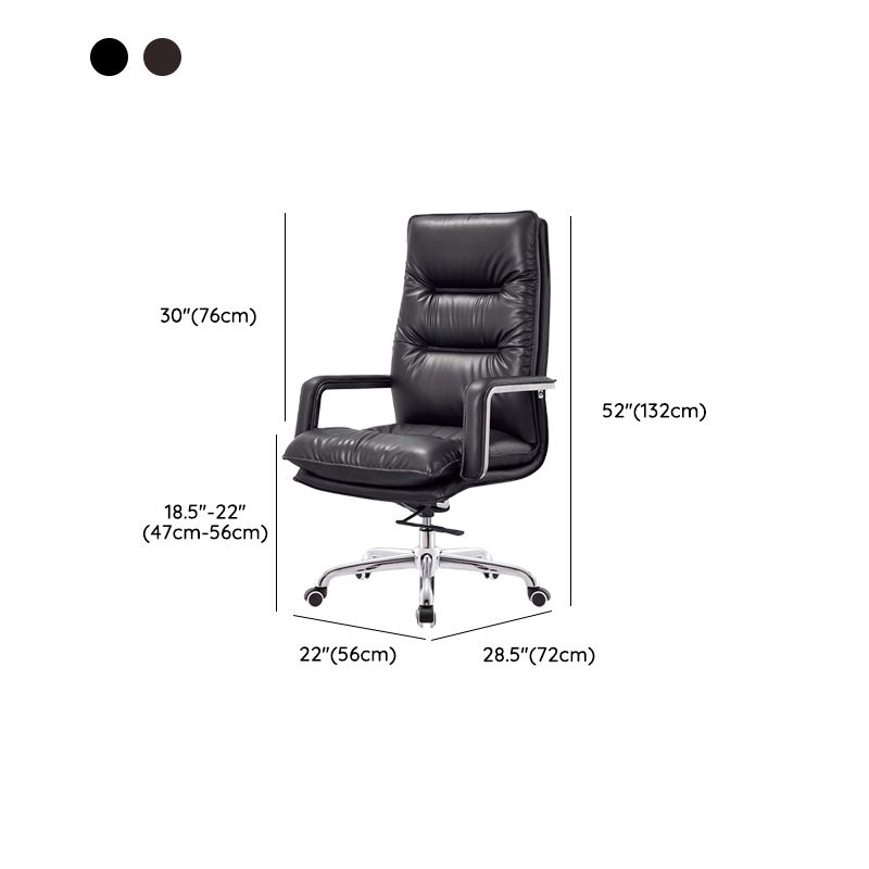 Chaise de bureau à toboggan moderne Armoines rembourrées sans chaise de bureau en cuir pénible