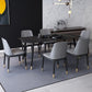 Industrial Sintered Stone Dining Table Rectangle Table with 4 Legs Clearhalo 'Dining Tables & Seating' 'Dining Tables' 'dining_table' 'furn' 'furn_dining_table' 'Furniture' 'Kitchen & Dining Furniture' 1200x1200_1ee58ae8-7155-433e-b16b-7c8a97f244dc