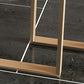 Mesa de bar rectangular Glam, mesa con pedestal doble de mármol para interiores