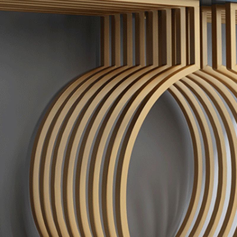 Tabella dell'accento glam di pietra larga in pietra tavolo da divano console rettangolare