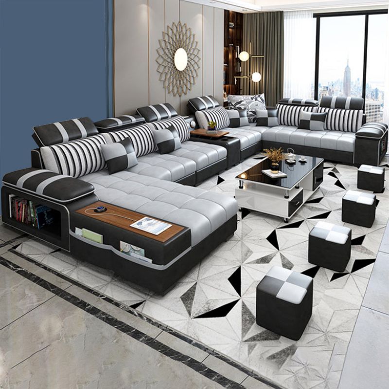 Pillow Top Arm Mondern Contemporary Furniture Sectionals for Living Room