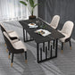 Traditional Luxury Rectangle Dining Table Sintered Stone Table with Double Pedestal Clearhalo ' dining_table' 'Dining Tables & Seating' 'Dining Tables' 'furn' 'furn_dining_table' 'Furniture' 'furniture_dining_table' 'Kitchen & Dining Furniture' 'kitchen&dining_furn' 'kitchen' 'kitchen_dining_table' 1200x1200_1ee71606-0c51-414d-99c8-987ff47bcc3a