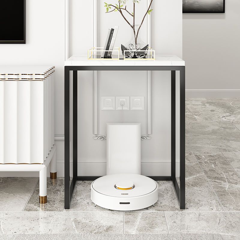 Frame Base Design Cocktail Table Slate Desktop Rectangular Coffee Table with Metal Base Clearhalo 'Coffee & Accent Tables' 'End & Side Tables' 'end_side_tables' 'furn' 'furn_end_side_tables' 'Furniture' 'Living Room Furniture' 1200x1200_1ee85c1c-144f-4171-a24a-4f6673f70bd7