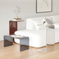 Modern Acrylic End Side Table Square Corner Table for Living Room