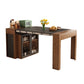 Adjustable Dining Table Wooden Dining Table with Storage for Dining Room