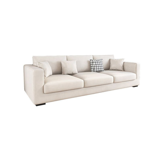 Modern 33,46 "H Faux Leder 3-Sitzer-Quadratarmsofa für Wohnzimmer