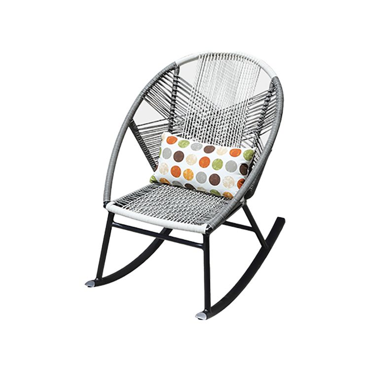 Contemporary Rocking Chair Wicker Spindle Backrest Metal Chair Legs Porch Rocking Chair Clearhalo 'Chairs & Seating' 'furn' 'furn_rocking_chairs' 'Furniture' 'Living Room Furniture' 'Rocking Chairs' 'rocking_chairs' 1200x1200_1eeb0643-d36e-4da9-b3df-ed89300ceb82