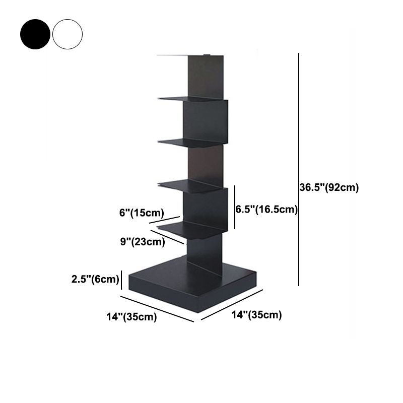 Open Metal Bookcase Shelf Modern Style with Rectangular Shelves Clearhalo 'Bookcases' 'furn' 'furn_bookcases' 'Furniture' 'furniture_bookcases' 'kitchen' 'kitchen_bookcases' 'Living Room Furniture' 'Office Furniture' 1200x1200_1eeb8e16-6284-4a1b-a353-298c6b9f9a03