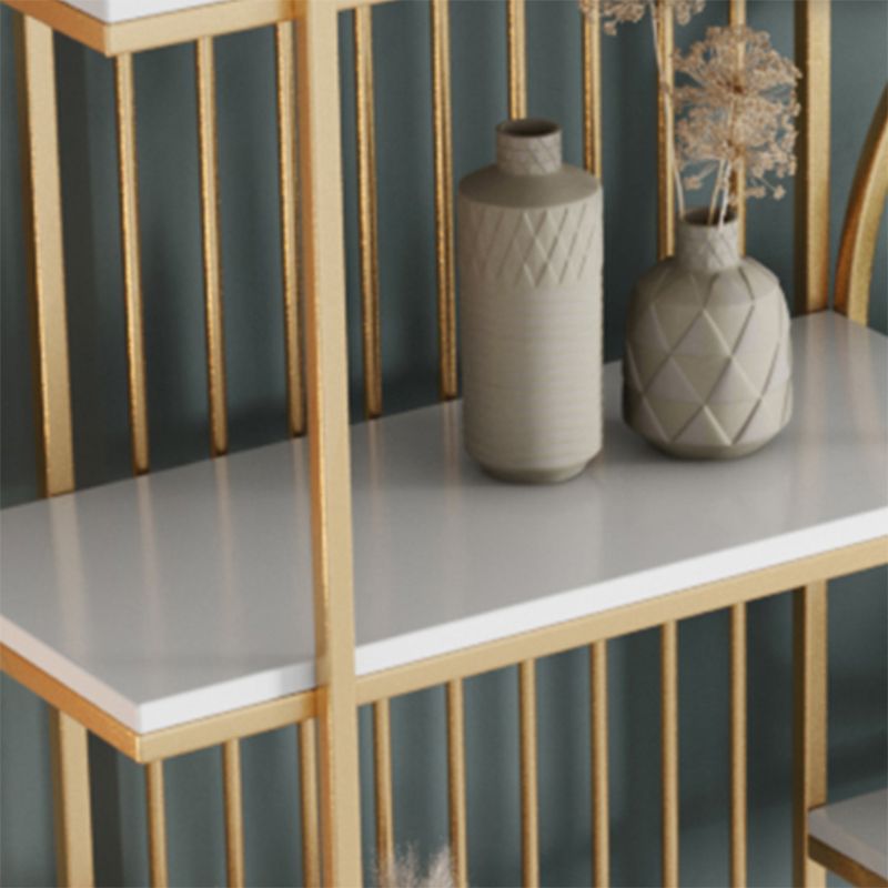 Glam Metal Shelf BOOKCAST Open Back Bookshelf voor studieruimte