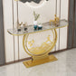 Tavolo console glam in pietra 31,5 "tavolo di accento alto
