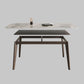 Contemporary Solid Wood Dining Table Sintered Stone Dining Table with 4 Legs Clearhalo 'Dining Tables & Seating' 'Dining Tables' 'dining_table' 'furn' 'furn_dining_table' 'Furniture' 'furniture_dining_table' 'Kitchen & Dining Furniture' 'kitchen' 'kitchen_dining_table' 1200x1200_1eec5d06-abdd-4dd4-802a-88332cf8b79f