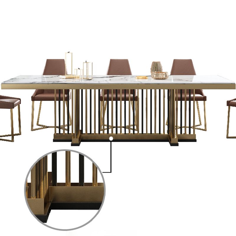 Rectangle Traditional Luxury Dining Table Sintered Stone Table Clearhalo ' dining_table' 'Dining Tables & Seating' 'Dining Tables' 'furn' 'furn_dining_table' 'Furniture' 'furniture_dining_table' 'Kitchen & Dining Furniture' 'kitchen&dining_furn' 'kitchen' 'kitchen_dining_table' 1200x1200_1eee6f84-baff-4eae-a852-6f6b57feae9d