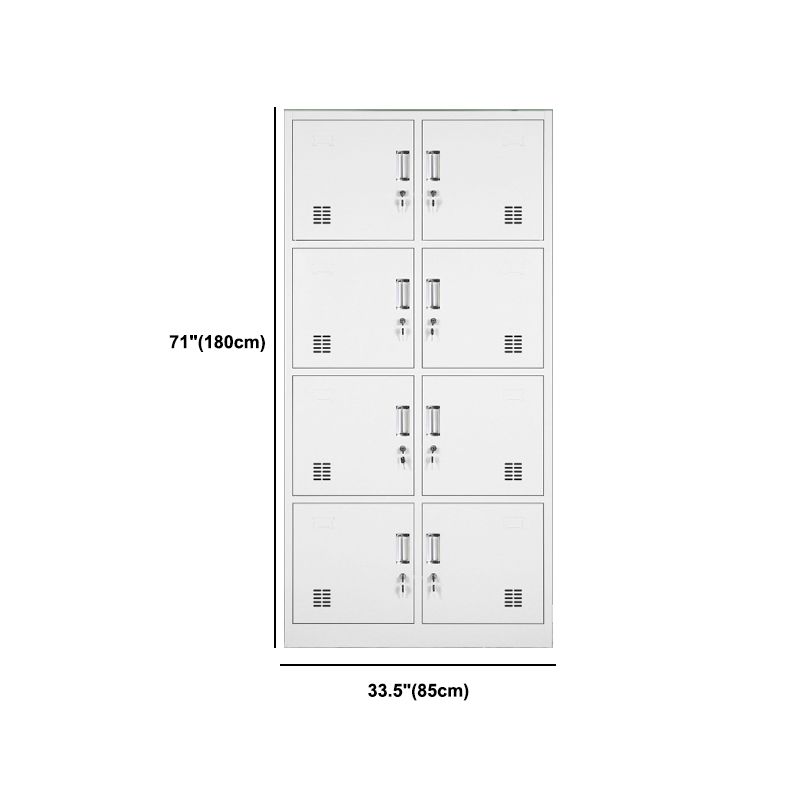 Contemporary Style Wardrobe Metal Home Wardrobe Closet with Locks