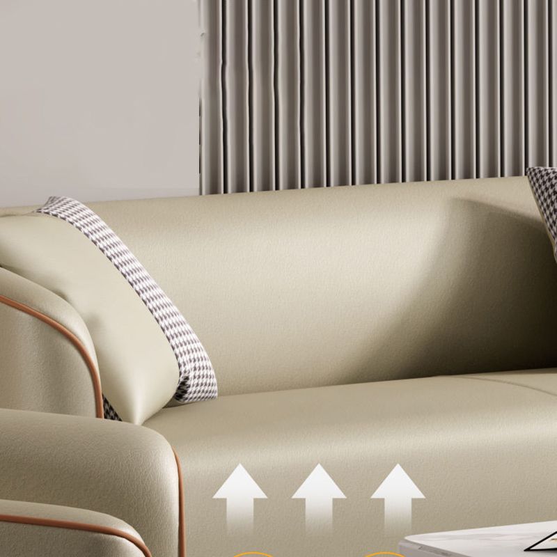 25,59 "d x 25,59" h divano in pelle finto smoking braccio retro