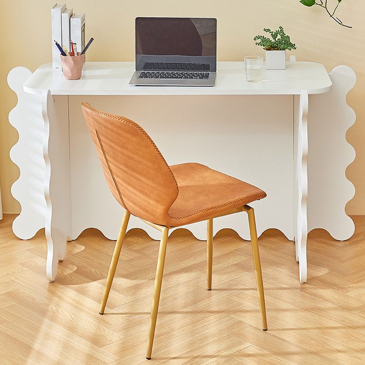 Contemporary Style Kitchen Metal Dining Chair Wingback Dining Armless Side Chair Clearhalo ' kitchen&dining_furn' 'Dining Chairs' 'Dining Tables & Seating' 'dining_chair' 'furn' 'furn_dining_chair' 'Furniture' 'furniture_dining_chair' 'Kitchen & Dining Furniture' 'kitchen' 1200x1200_1ef04ed8-dba1-408f-8b24-9a5af9518524