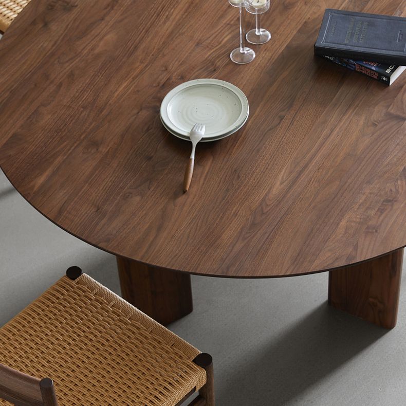 Dinner Kitchen Table Dining Room Round Wood Top Dining Table Clearhalo 'Dining Tables & Seating' 'Dining Tables' 'dining_table' 'furn' 'furn_dining_table' 'Furniture' 'Kitchen & Dining Furniture' 1200x1200_1ef21549-adb0-4d05-8219-d1dcc2ef24b9