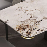 Minimalist Style Dining Table with White Fixed Table and Pedestal Base for Home Use Clearhalo 'Dining Room Sets' 'Dining Tables & Seating' 'dining_room_set' 'furn' 'furn_dining_room_set' 'Furniture' 'furniture_dining_room_set' 'Kitchen & Dining Furniture' 'kitchen&dining_furn' 'kitchen' 1200x1200_1ef218b5-7d8b-4220-bf38-ba6778c5d837