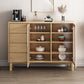 Table buffet en bois massif de style moderne.