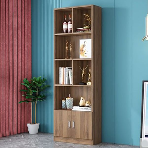 Closed Back Bookshelf Scandinavian Style Bookcase for Home Office and Study Room Clearhalo 'Bookcases' 'furn' 'furn_bookcases' 'Furniture' 'furniture_bookcases' 'kitchen' 'kitchen_bookcases' 'Living Room Furniture' 'Office Furniture' 1200x1200_1ef39a0e-fb27-48e5-897f-57c28d7bf812