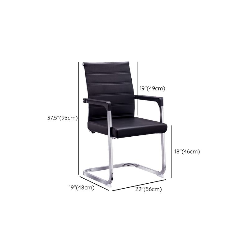Silla de escritorio de malla ergonómica silla de oficina de metal contemporánea con brazo