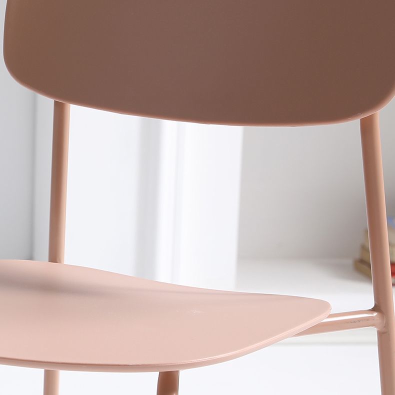 Contemporary Restaurant Open Back Side Chair Matte Finish Plastic Dining Chair Clearhalo ' kitchen&dining_furn' 'Dining Chairs' 'Dining Tables & Seating' 'dining_chair' 'Furniture' 'furniture_dining_chair' 'Kitchen & Dining Furniture' 'kitchen' 1200x1200_1efa4405-f91a-423e-a682-5e887271381a