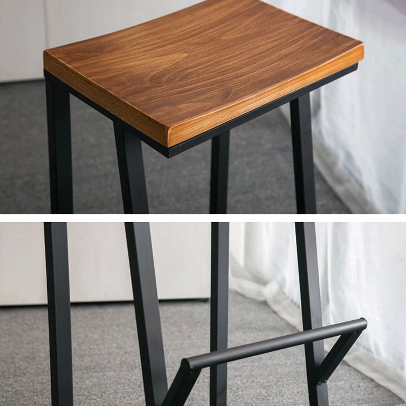 Conjunto moderno de barra de madera maciza, cafetería, juego de mesa y taburete rectangulares de 1/2/7 piezas