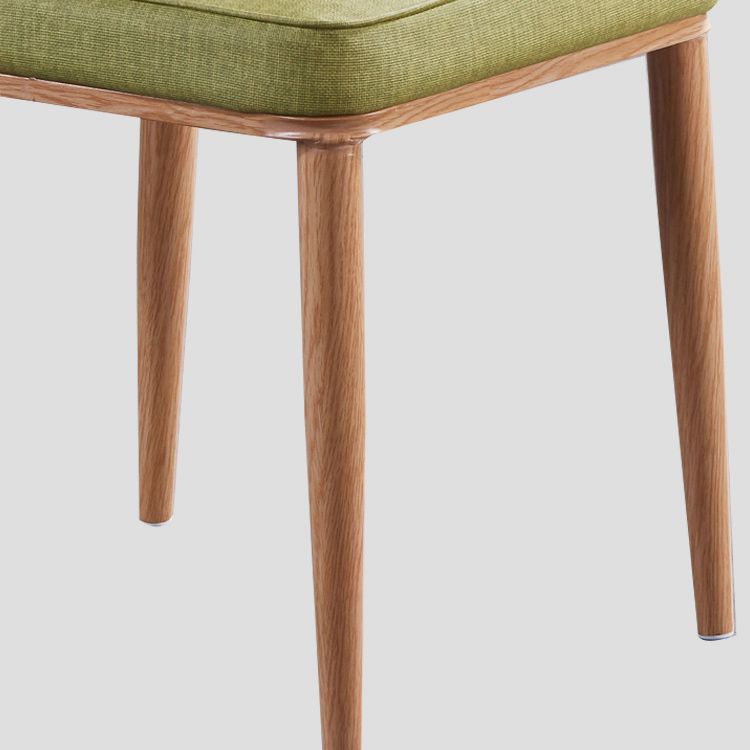 Scandinavian Home Side Chair Upholstered Solid Back Metal Dining Room Chair Clearhalo ' kitchen&dining_furn' 'Dining Chairs' 'Dining Tables & Seating' 'dining_chair' 'furn' 'furn_dining_chair' 'Furniture' 'furniture_dining_chair' 'Kitchen & Dining Furniture' 'kitchen' 1200x1200_1efcd620-a77c-4f18-b948-0170f7036564