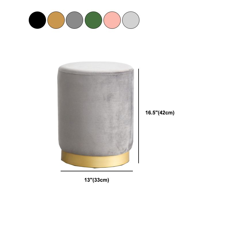 Modern Scratch Resistant Standard Round Velvet Indoor Standard