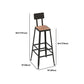 Set tavolo da bar in stile moderno Tavolo da bar rettangolare da 1/2/5 pezzi con sgabelli alti