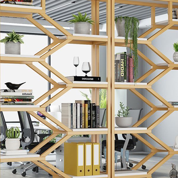 Glam Vertical Open Book Shelf Etagere Shelf Bookcase with 8 Shelves