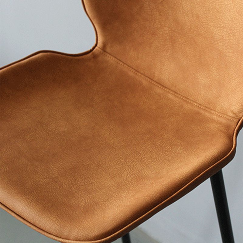 Industrial Style Bar-stool PU Leather Counter Bar Stool with Metal Legs for Kitchen Clearhalo 'Bar Furniture' 'Bar Stools' 'bar_stools' 'furn' 'furn_bar_stools' 'Furniture' 'furniture_bar_stools' 'Kitchen & Dining Furniture' 1200x1200_1eff759a-78db-4c9c-b09b-a4cbeb1fcca1