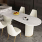 Metal Contemporary Free Form Dining Table Sintered Stone Table for Dining Room Clearhalo ' dining_table' 'Dining Tables & Seating' 'Dining Tables' 'furn' 'furn_dining_table' 'Furniture' 'furniture_dining_table' 'Kitchen & Dining Furniture' 'kitchen&dining_furn' 'kitchen' 'kitchen_dining_table' 1200x1200_1f00b909-10da-49e5-ab6c-fd30aad34ed8