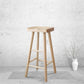 Industrial Counter High Stool Solid Wood Backless Counter-height Stool