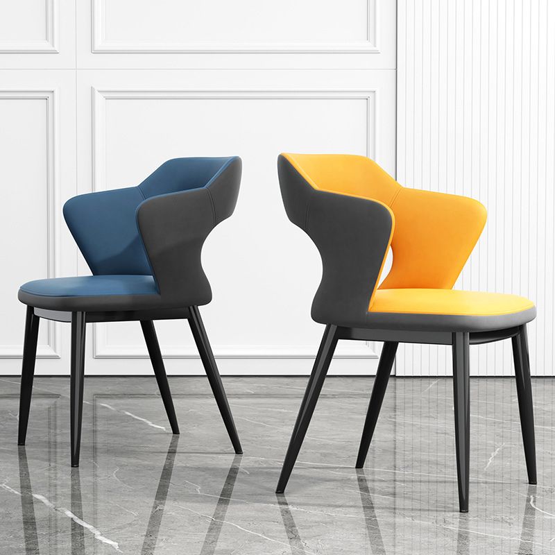 Chaise latéral sans bras moderne du milieu du siècle