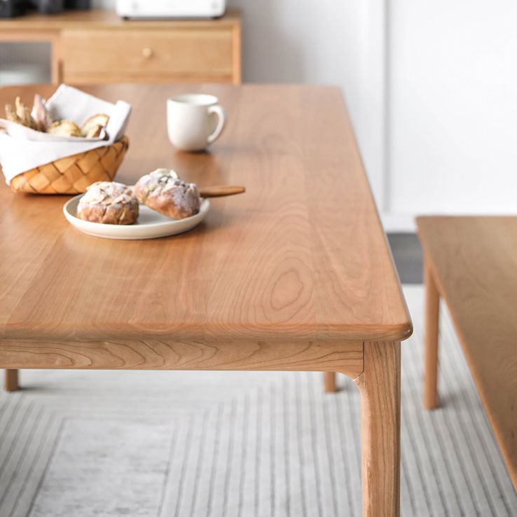 Rectangle Contemporary Dining Table White Fixed Table with Pine Solid Wood Clearhalo ' dining_table' 'Dining Tables & Seating' 'Dining Tables' 'furn' 'furn_dining_table' 'Furniture' 'furniture_dining_table' 'Kitchen & Dining Furniture' 'kitchen&dining_furn' 'kitchen' 'kitchen_dining_table' 1200x1200_1f039249-acfc-4ae7-81cd-f67b735da642