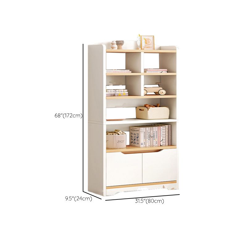 Contemporary Wood Chest Rectangle with Doors Side Cabinet with Shelves Clearhalo 'Cabinets & Chests' 'cabinets_chests' 'furn' 'furn_cabinets_chests' 'Furniture' 'Living Room Furniture' 1200x1200_1f04eab6-ed66-4585-b1e1-bc87830956fc