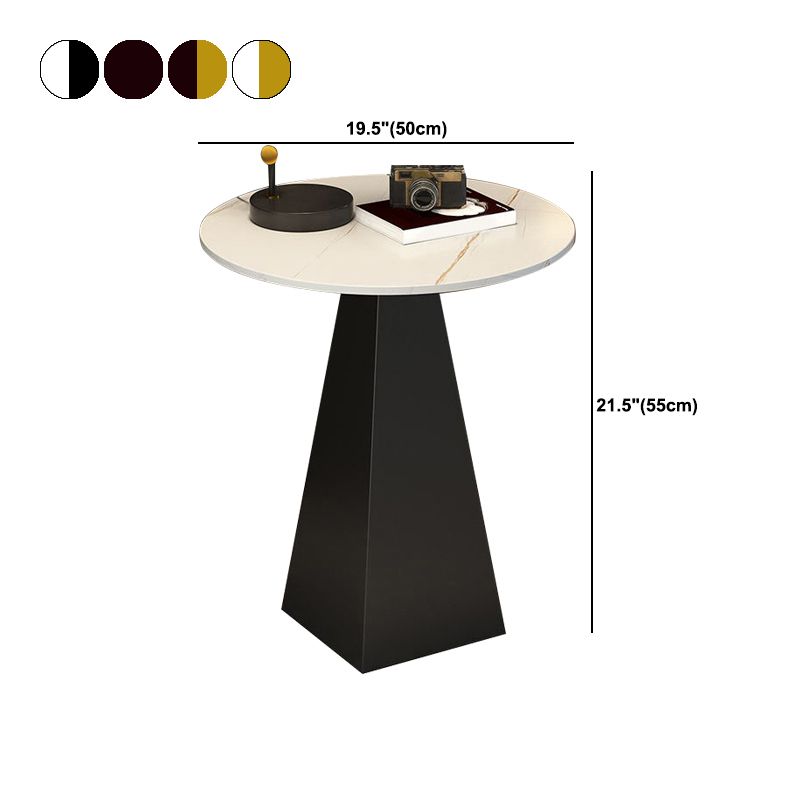 Tavolino rotondo moderno da 19.6 "/23.6"