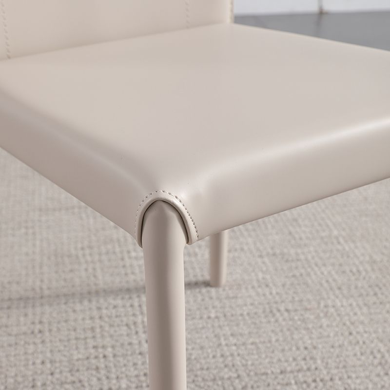 Contemporary Style Dining Chair Kitchen Armless Side Chair with Metal Legs (Set of 2) Clearhalo ' kitchen&dining_furn' 'Dining Chairs' 'Dining Tables & Seating' 'dining_chair' 'furn' 'furn_dining_chair' 'Furniture' 'furniture_dining_chair' 'Kitchen & Dining Furniture' 'kitchen' 1200x1200_1f06a8d0-5523-45eb-9807-4c81242a04cb