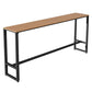 Industrial 41.3"H Bar Table Rectangular Wooden Top Table for Patio Clearhalo 'Bar Furniture' 'Bar Tables' 'bar_tables' 'furn' 'furn_bar_tables' 'Furniture' 'Kitchen & Dining Furniture' 1200x1200_1f078982-d853-4ce1-bb45-5f52258fcc39