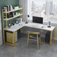 Glam Style Office Desk L-Shape Office and Study Room Writing Desk Clearhalo 'Furniture' 'furniture_office_desk' 'Office Desks' 'Office Furniture' 'office_desk' 1200x1200_1f0815a8-d97b-4506-aebc-746281dcca23