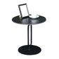 Round Marble Top End Table Metal Pedestal Sofa Side End Table for Living Room
