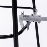 Low Back Dining Stools Contemporary Armless Bar Stools with Metal Base