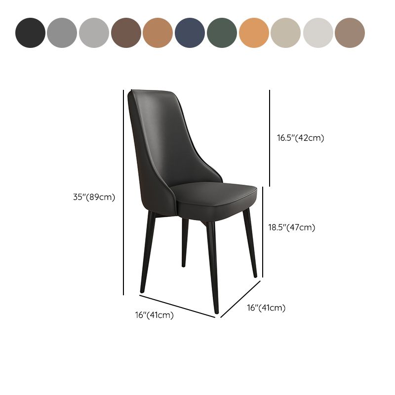 Glam Style Side Chair Upholstered Dining Chair for Dining Room