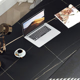 Escritorio de computadora curva glamorosa escritorio de oficina antiguo con patas de metal