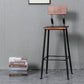 Industrial Style Ironwork Barstool Solid Wood Seat Bar High Chair with Backrest Clearhalo 'Bar Furniture' 'Bar Stools' 'bar_stools' 'furn' 'furn_bar_stools' 'furniture_bar_stools' 'Kitchen & Dining Furniture' 'kitchen&dining_furn' 'kitchen' 'kitchen_furn' Furniture' 1200x1200_1f0ce71b-3a72-401c-b43c-317f994e2ac3