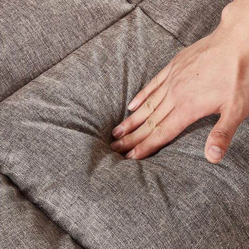 Modern Fabric Square Arm Sofa Standard Biscuit Back 4 Wood Legs Sofa Clearhalo 'Furniture' 'furniture_sofas' 'kitchen' 'kitchen_sofas' 'Living Room Furniture' 'Sofa' 'sofas' 1200x1200_1f0d37cd-de2b-4999-9f9e-03974812cdcf