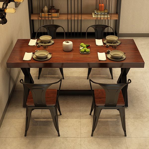 Set di tavoli da pranzo industriale 1/2/5 pezzi con mobili da cucina a base di metallo