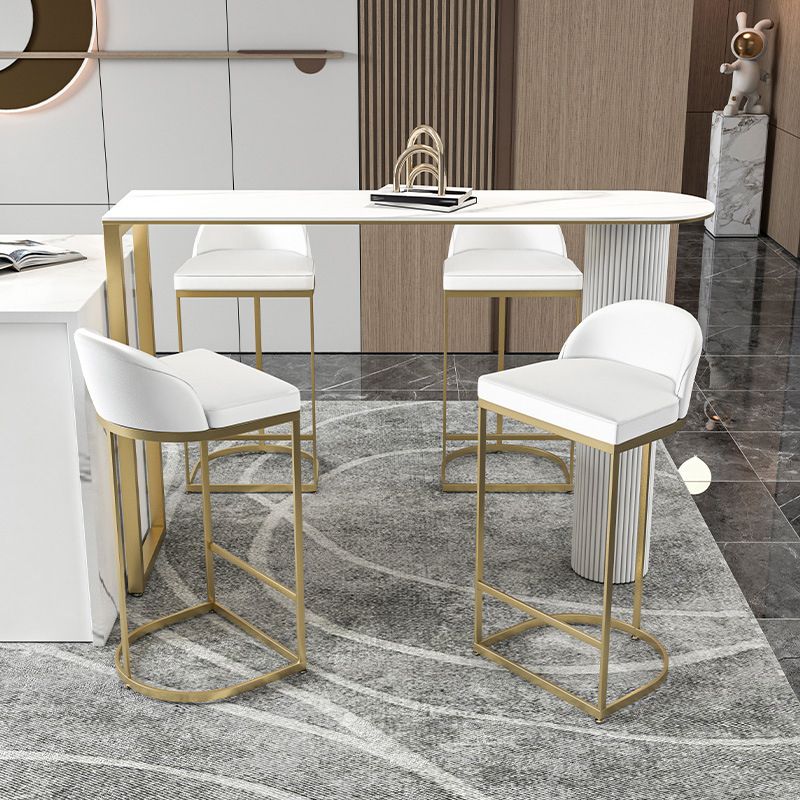 Traditional Luxury Bar Table Stone Irregular Shape Bar Table with Double Pedestal Clearhalo 'Bar Furniture' 'Bar Tables' 'bar_tables' 'furn' 'furn_bar_tables' 'Furniture' 'Kitchen & Dining Furniture' 1200x1200_1f0df74a-bd68-499a-afad-b94735d52f00